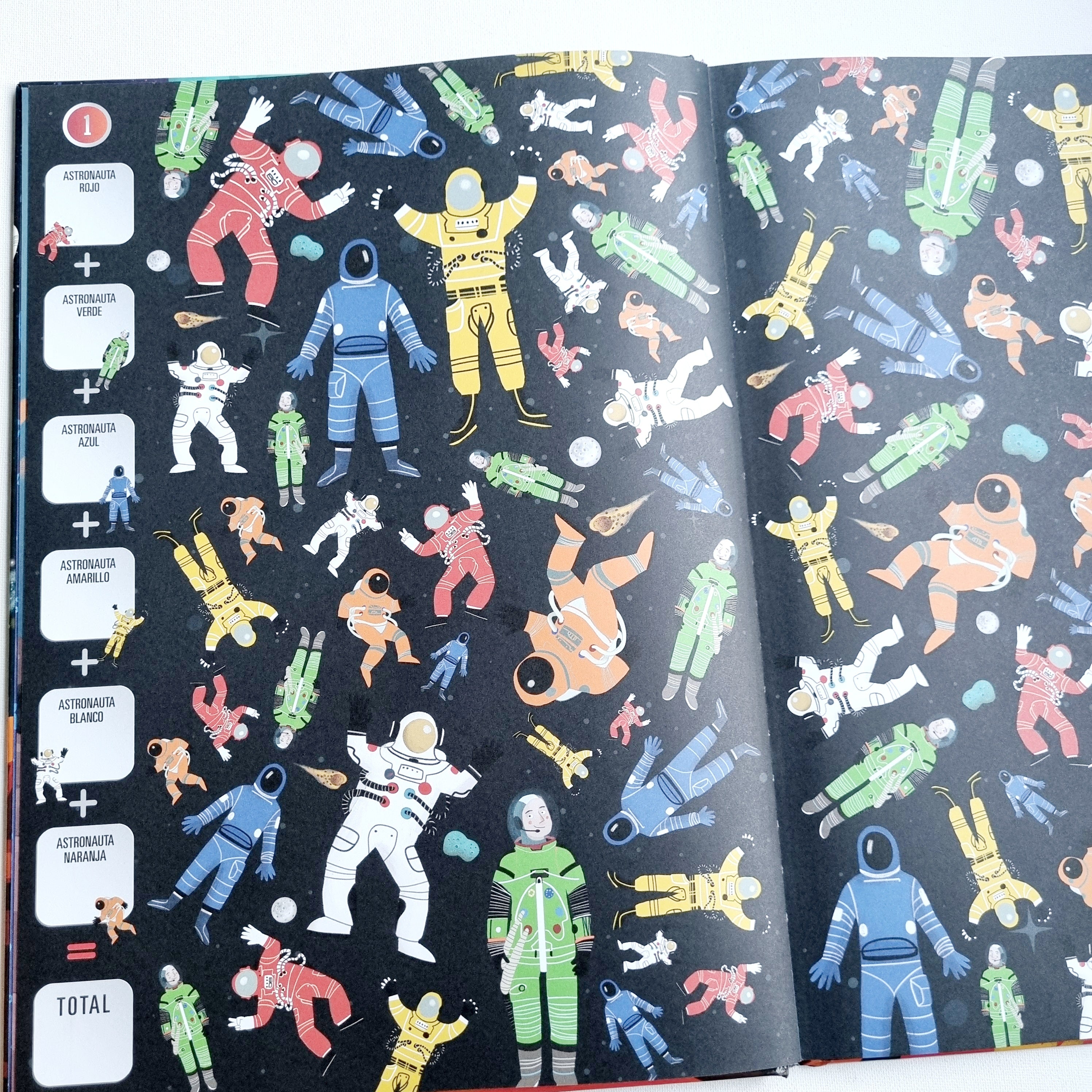 Busca y encuentra en el Espacio. Encuentra y cuenta cuántos hay Busca y encuentra en el Espacio. Encuentra y cuenta cuántos hay